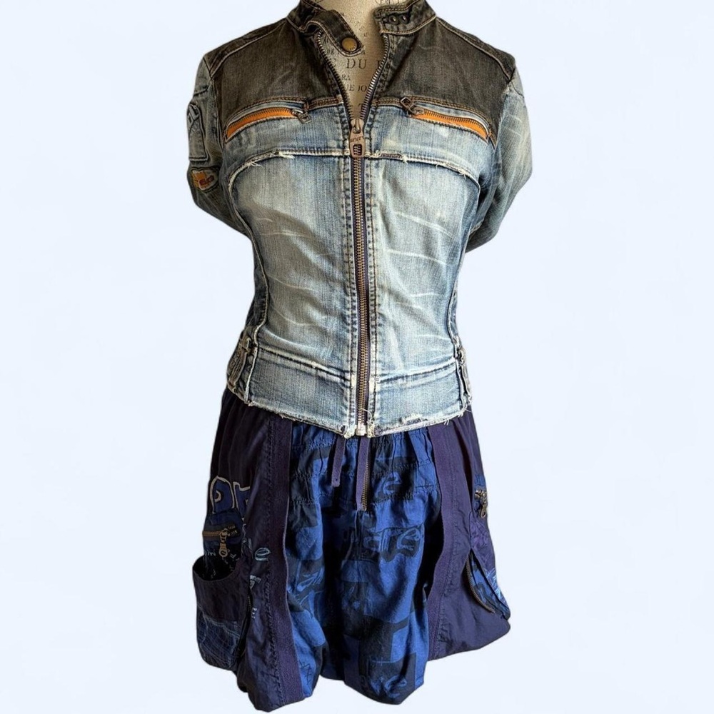 Vintage Distressed Miss Sixty biker jacket - Picture 7 of 9